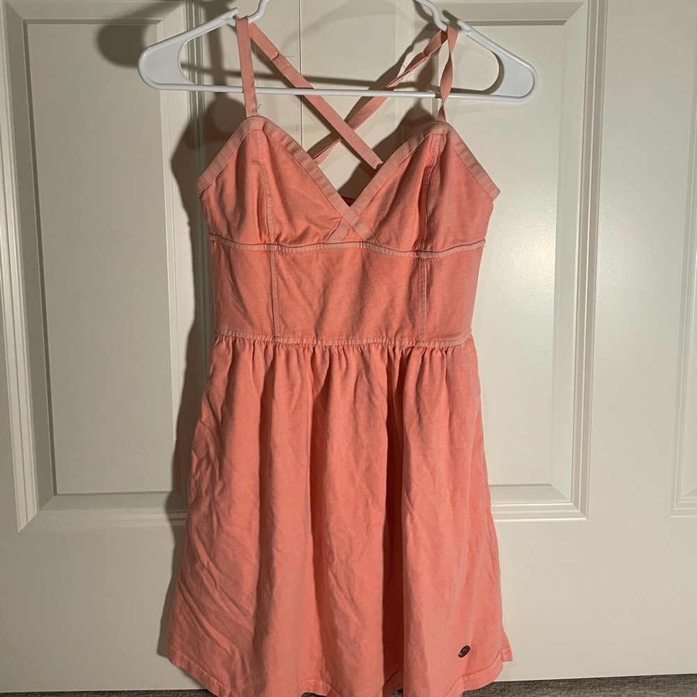 PEACH PASTEL MINI DRESS